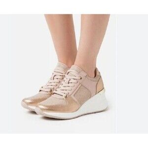 Aldo Sneakers Tiliaria Wedge Trainer in Pink Lace Up Womens Shoes Size 8.5